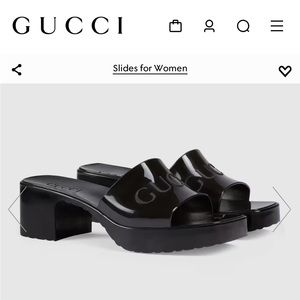 Gucci Rubber Slide Sandal - 36